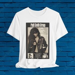 Patti Smith Shirt, Radio Ethiopia Poster, Horses, Punk, Lou Reed White